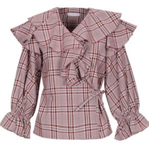 Rejina Pyo Women's Camilla Blouse - Cotton Check Red
